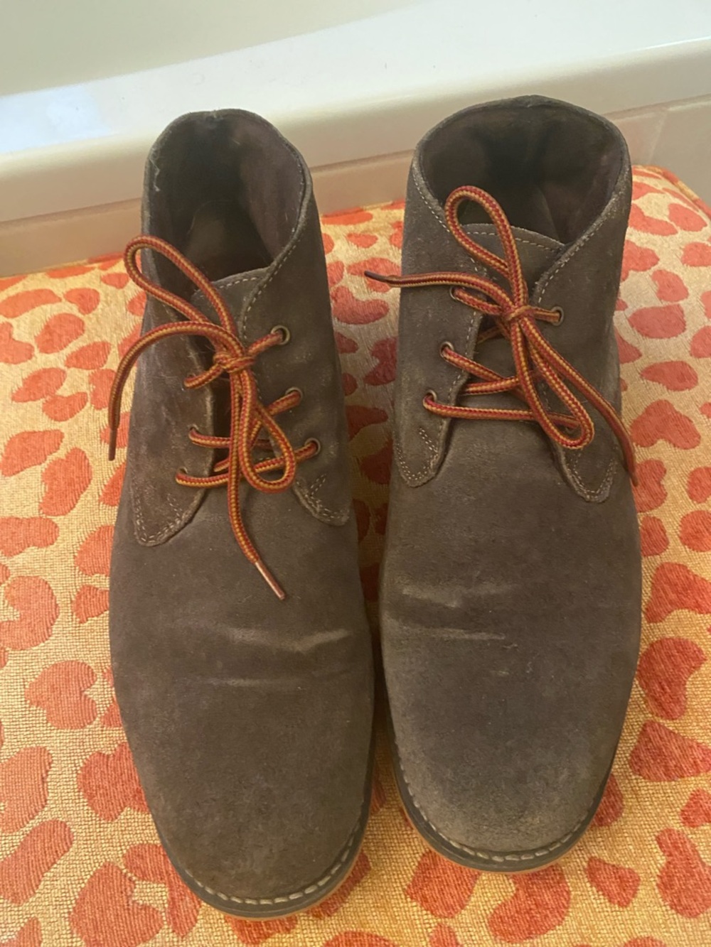 NUnn Bush Men's faux Suede Chukka Boots - Classic Lace-Up
